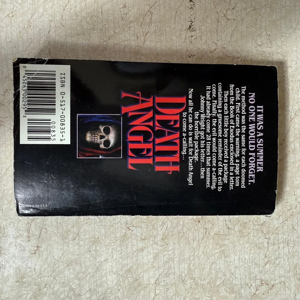 Death Angel By Robert Black Vintage 80s Paperback Horror 1st‎ Print